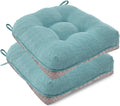 Chair Cushions for Dining Chairs Set of 2 - Tufted Shredded Memory