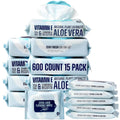 Flushable Wet Wipes for Adults, Kids & Children - 600 Ct