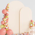 Wokceer Wedding Arch Backdrop Cover Set - Stretch Spandex Beige Fit