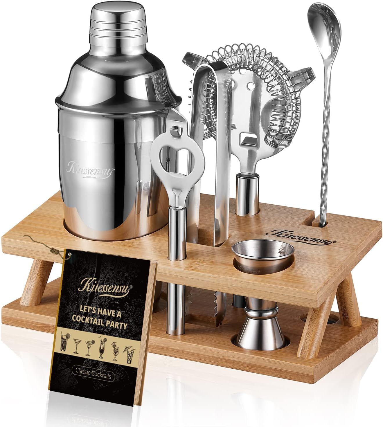 KITESSENSU Cocktail Shaker Set for Home Mixologists and Bartenders
