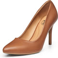 Womens Pointed Toe Slingback Pumps Black Nude Red - 3.5in Heel