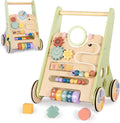 Wooden Baby Walker for 6-12 Months - Montessori Push Walker