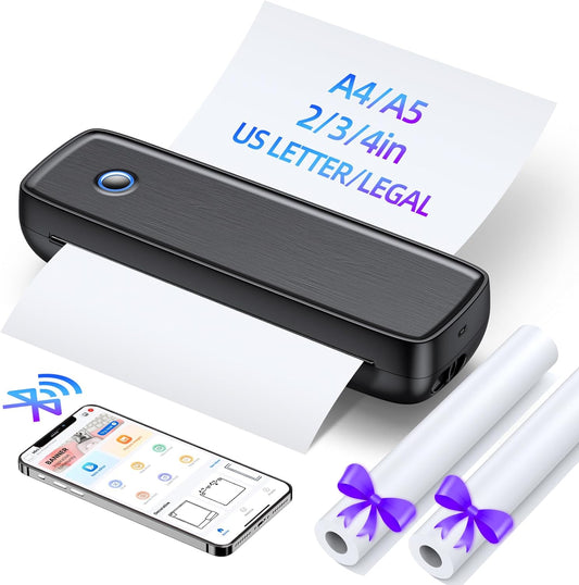 Aixiqee Portable Wireless Printer: On-the-Go Printing Power!