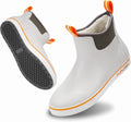Furuian Men's Deck Boots with Fuzzy Lining - Warm, Waterproof Ankle