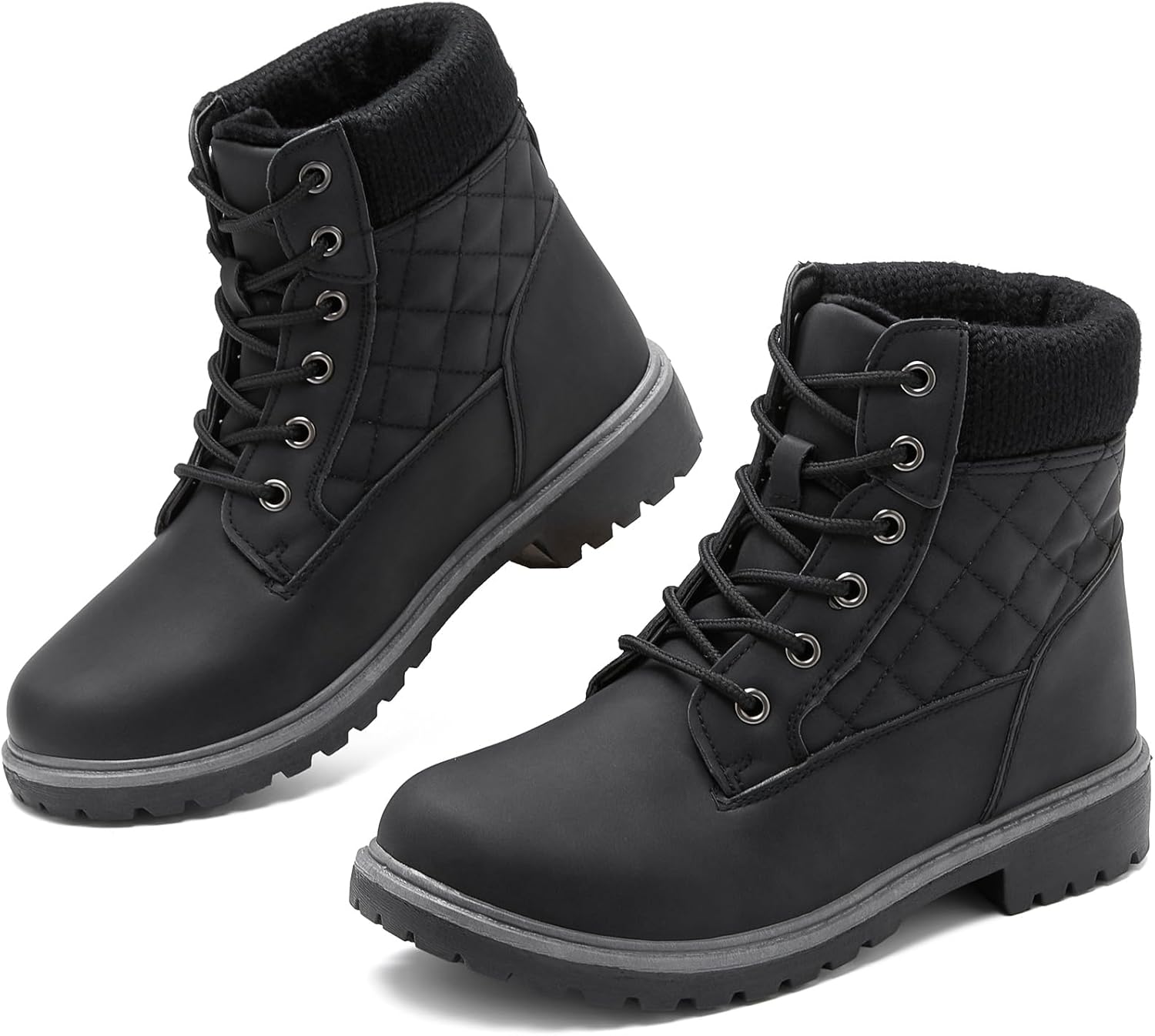 Adokoo Women's Waterproof Ankle Boots for Winter Hiking Work