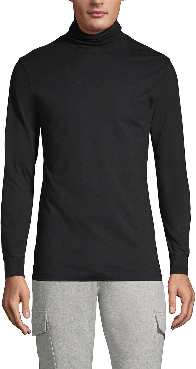 Lands' End Men's Super-T Cotton-Blend Turtleneck Shirt Review