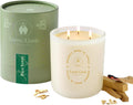 Palo Santo & Bergamot Beeswax Candle - Long Burning, Odor Eliminator