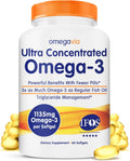 Ultra Concentrated Omega 3 Fish Oil Burpless - Triple Strength