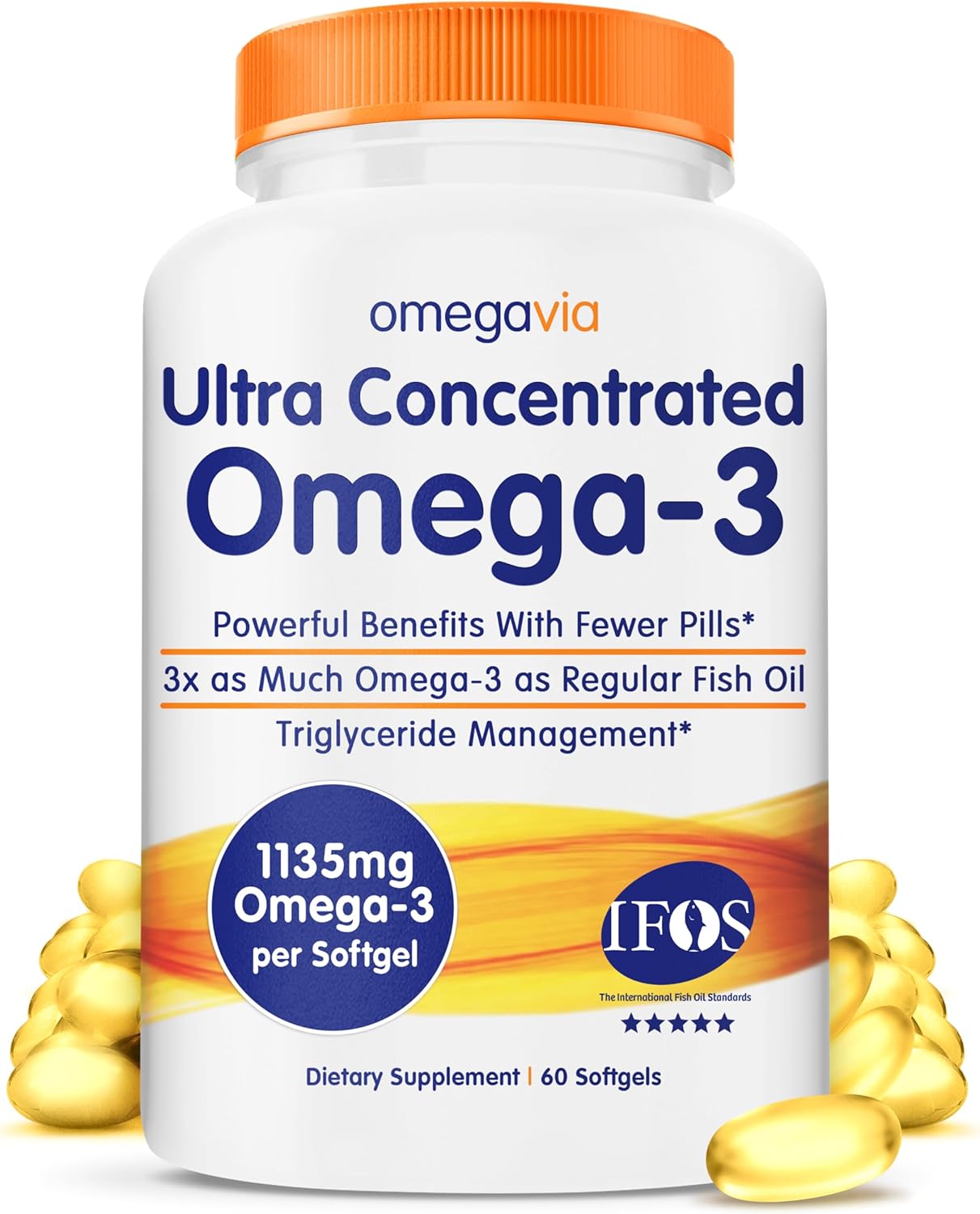 OmegaVia Ultra Concentrated Omega 3 Fish Oil for Optimal Health