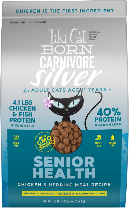 Tiki Cat Born Carnivore Senior Health Dry Cat Food for Cats