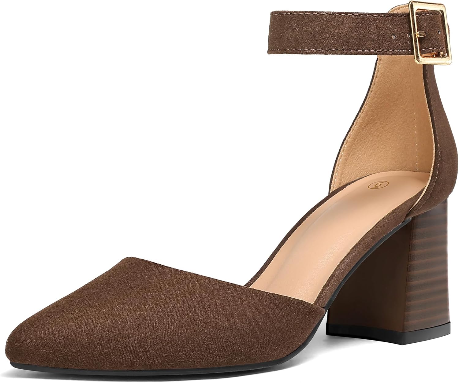mysoft Women's Pointed Toe Low Chunky Heels for Every Occasion