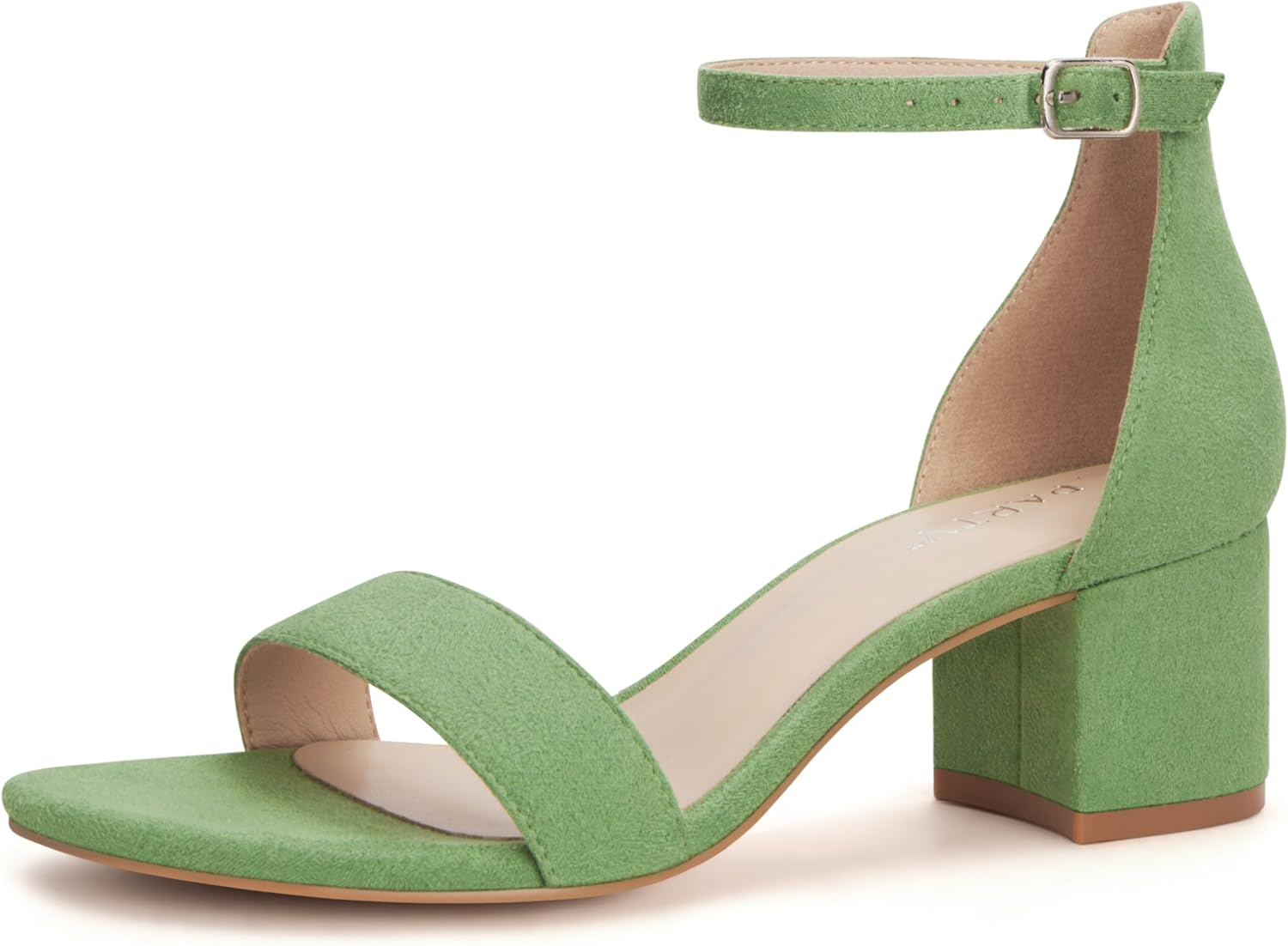 Stylish Open Toe Ankle Strap Low Block Chunky Heels Sandals
