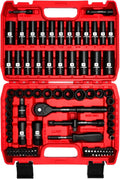 3/8 Drive Impact Socket Set 95 Piece SAE & Metric - Durable Kit