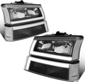 Headlight Assembly Compatible with 2003-2007 Chevy (Style 1X2R)