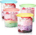 Ninja Creami Deluxe Pints 4-Pack - Fits 24oz & Dishwasher Safe