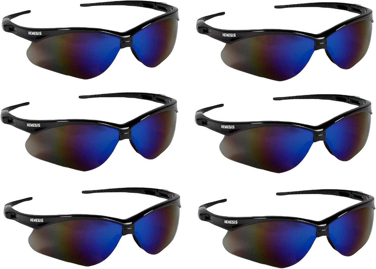 KleenGuard V30 Nemesis Safety Glasses with Blue Mirror Lens