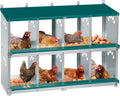 Chicken Nesting Box 8 Compartment Metal Nesting Box - Wall Mountable