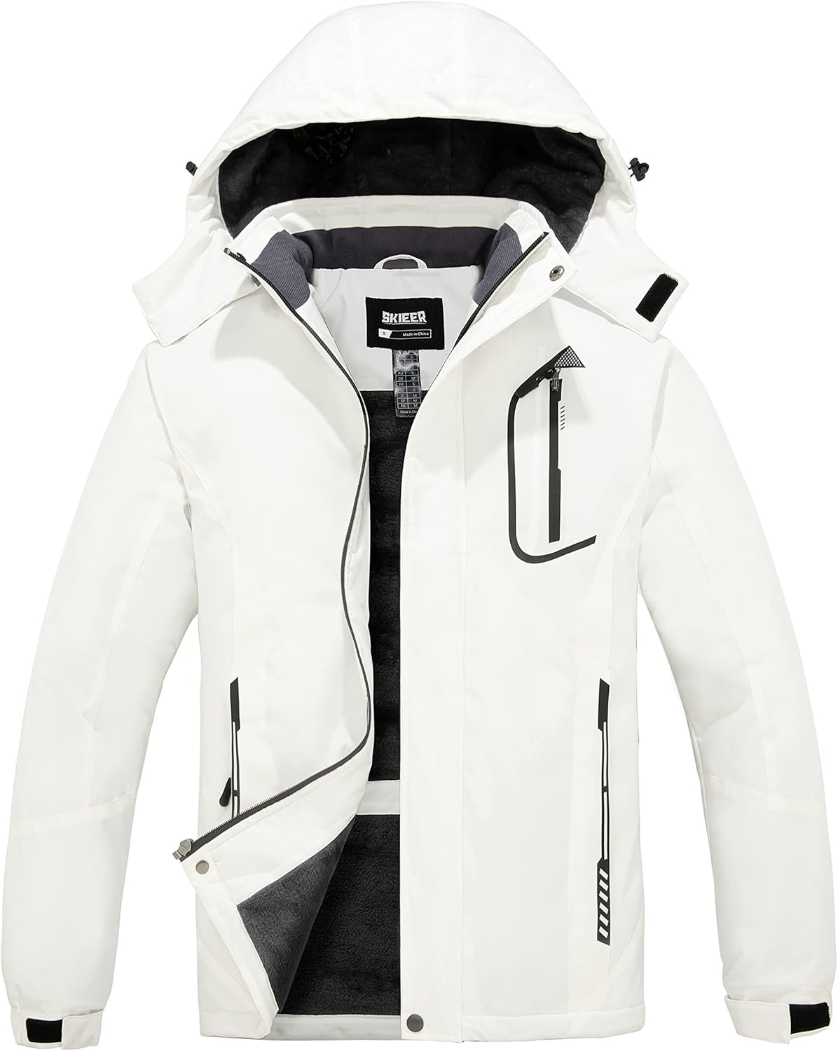 Skieer Waterproof Fleece Snow Coat