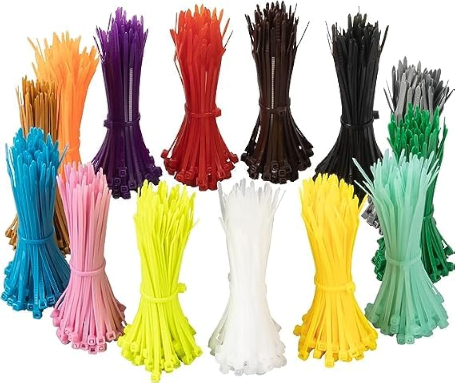 XINGO 1400 PCS 6 Inch Multicolor Zip Ties - Organize with Ease!