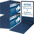 40 Pcs Pressboard Report Cover 3in Capacity Presentation Binder Folder