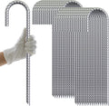 AAGUT Rebar Stakes 32 Pack 12ft Ground J Hook Stakes - Heavy Duty