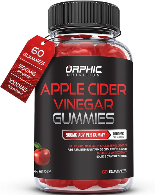 Energy Boost & Gut Support: ACV Gummies 1000mg
