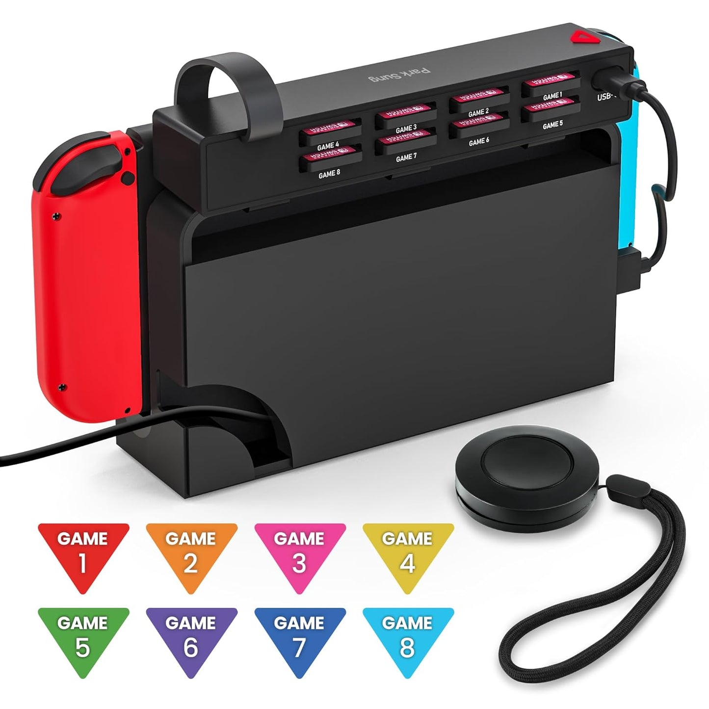 Park Sung Switch Game Card Reader 8-in-1 for Nintendo Switch