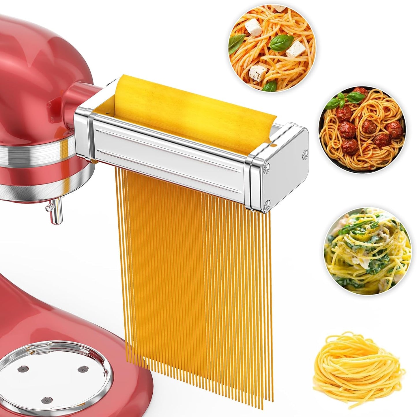 Durable Stainless Steel Pasta Roller for KitchenAid Mixers by XINCAN