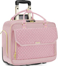 Rolling Laptop Bag for Women 17.3in - Pink TSA Friendly Briefcase
