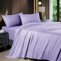Cooling Queen Bamboo Blend Sheet Set in Lavender - 4 Piece