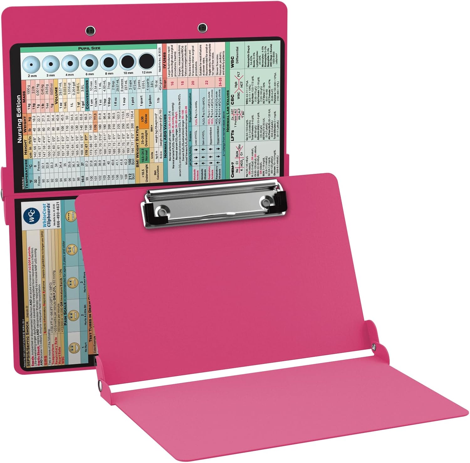 Whitecoat Clipboard Pink Nursing Edition for Healthcare Pros