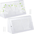 Baseboard Vent Covers 14 x 6 2-Pack - Steel Triangular Return Grille