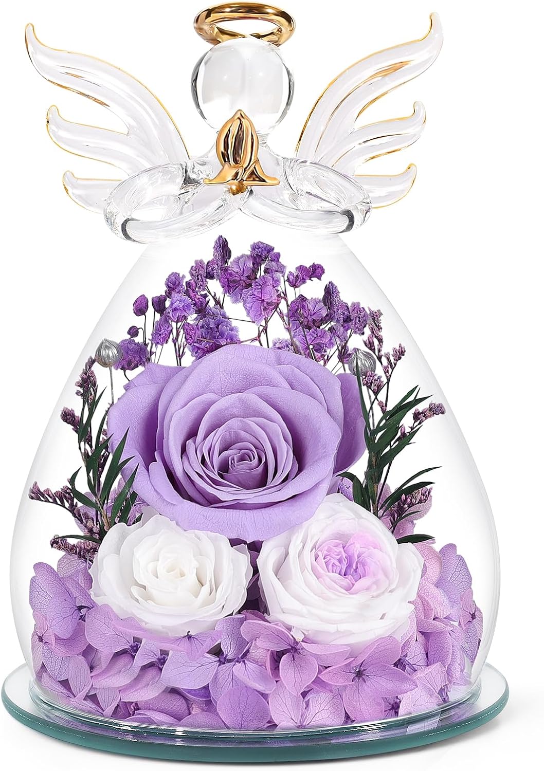 Timeless Preserved Rose Angel Gifts for Women - Perfect for Her