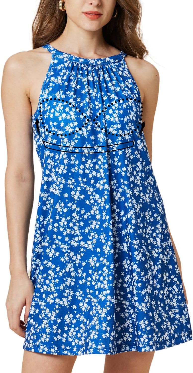ANYFITTING Summer Dress with Built in Bra for Beach Fun