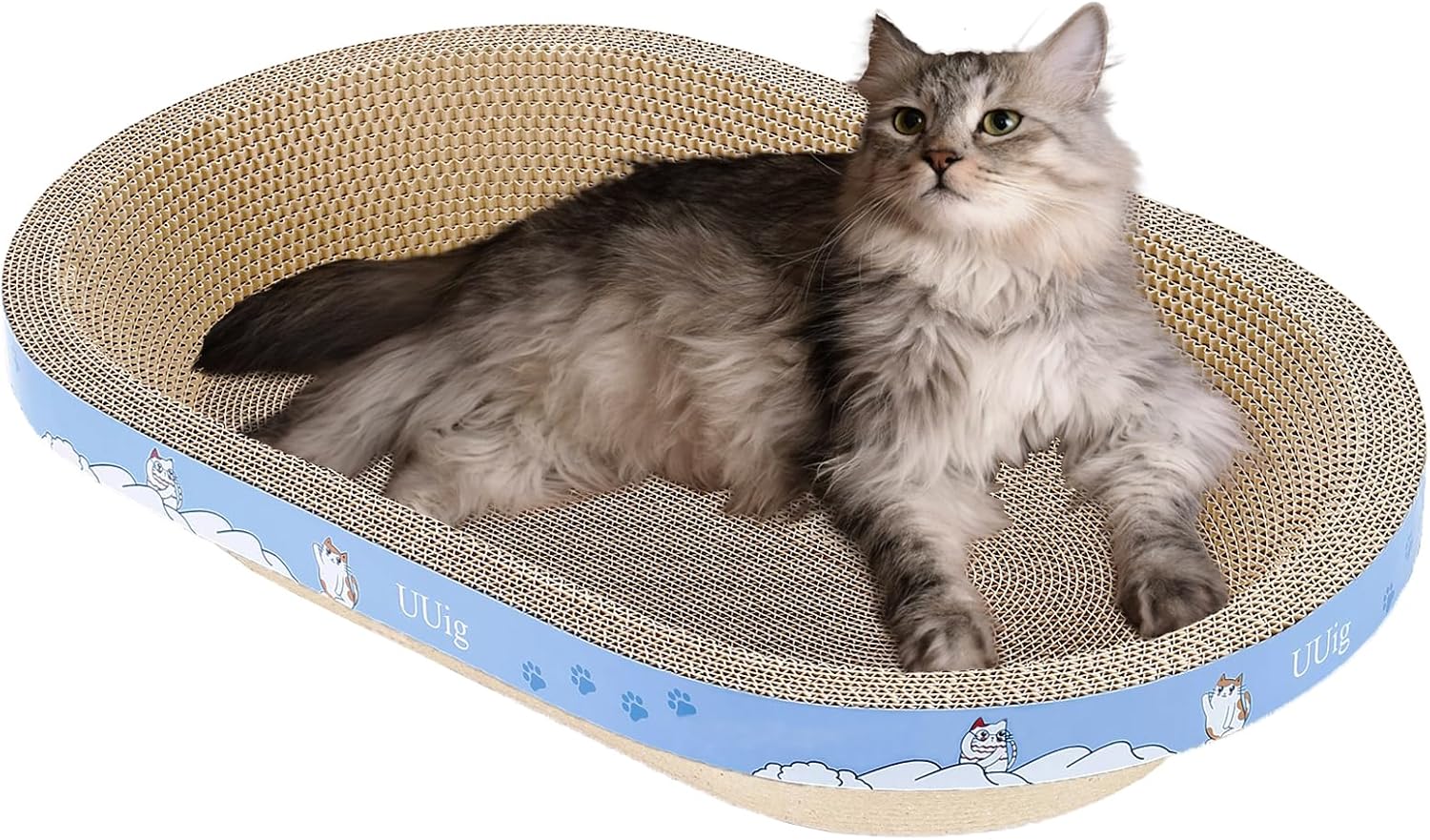 Durable Cardboard Cat Scratcher for Indoor Cats - Large Size