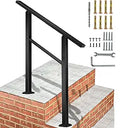 Handrails for Outdoor Steps 2 Ft Stair Handrail - Secure Outdoor Rail