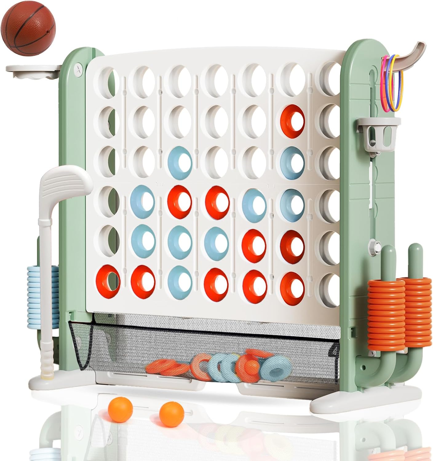 Giant 4-in-A-Row Connect Game Set for Family Fun Outdoors