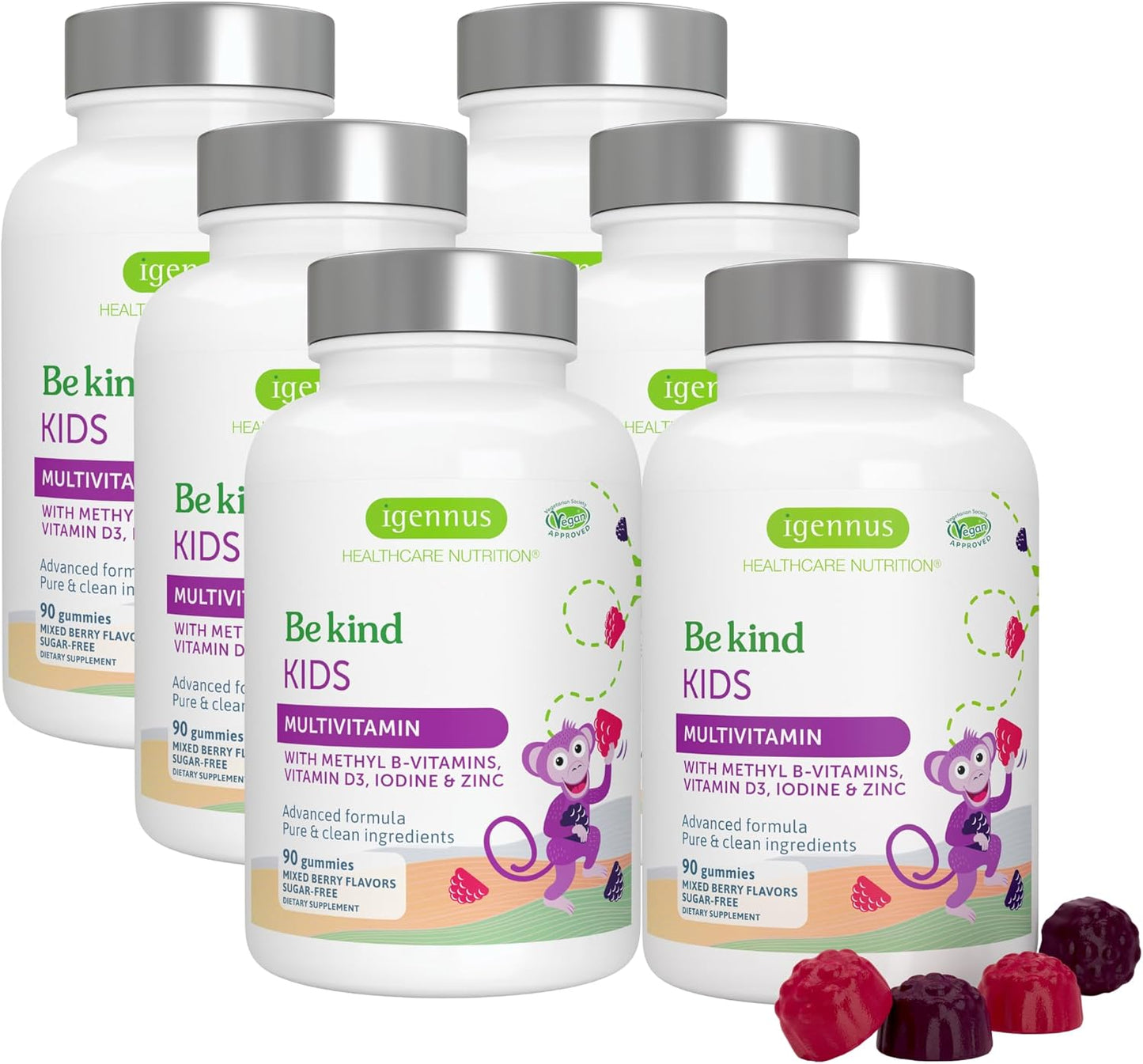 Methylated Kids Multivitamin Gummy for Growth & Immune Health