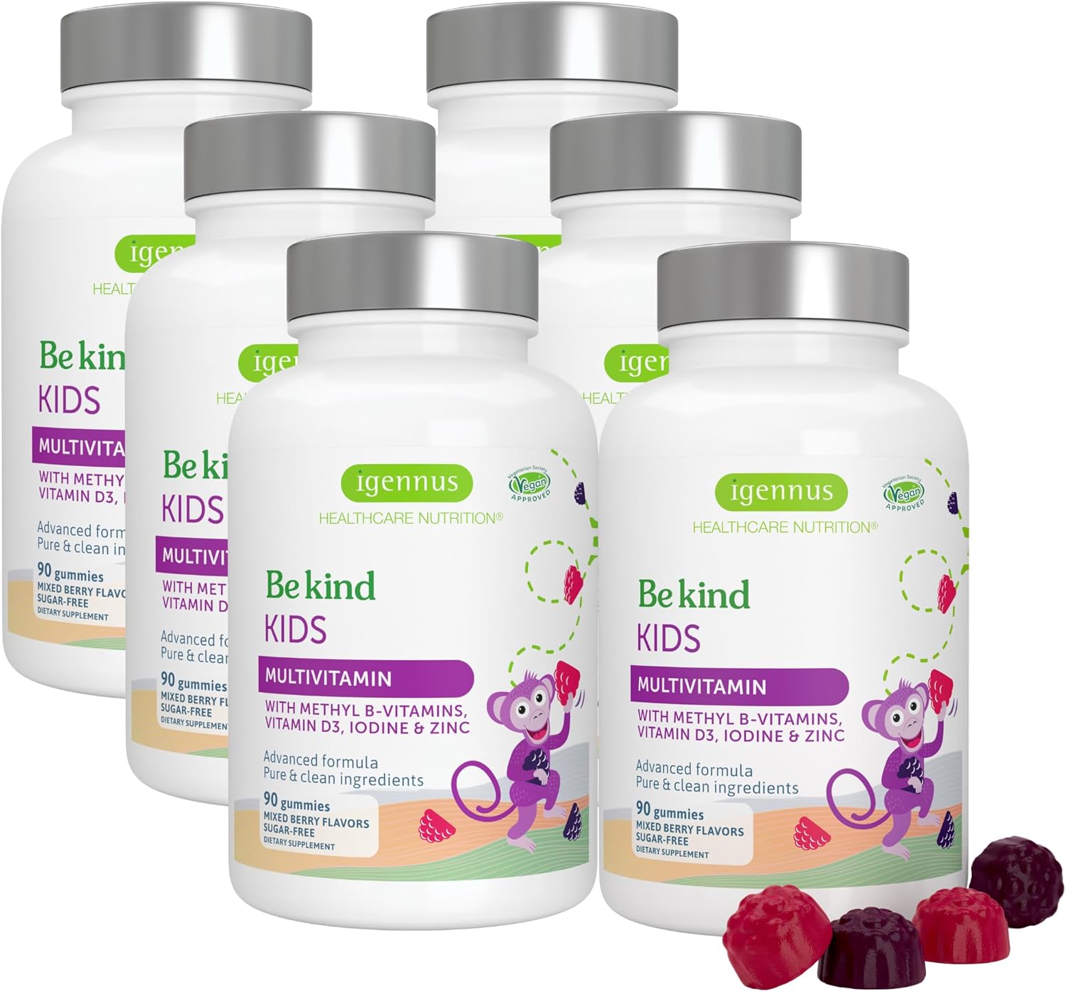 Methylated Kids Multivitamin Gummy for Growth & Immune Health