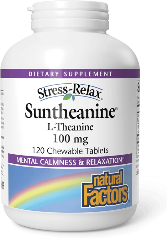 Natural Factors Stress-Relax Chewable L-Theanine for Calmness