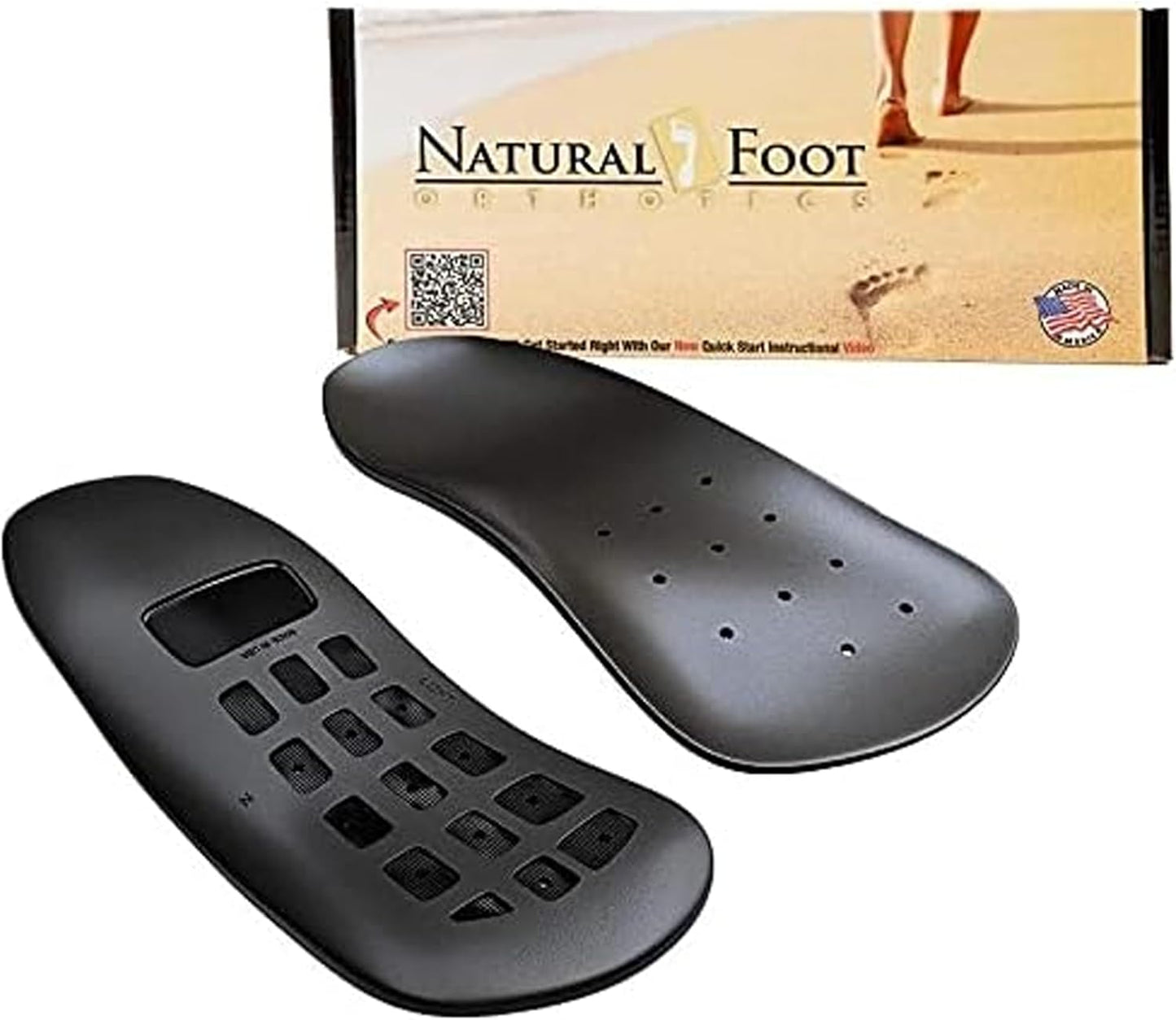 Natural Foot Orthotics 3/4 Stabilizer Insoles for Foot Pain Relief