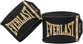 Everlast Elite 2 180 Hand Wraps Black/Gold - Compact Support