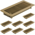 8 Pack 4x10 Floor Register Vents for Home - Heavy Duty Steel