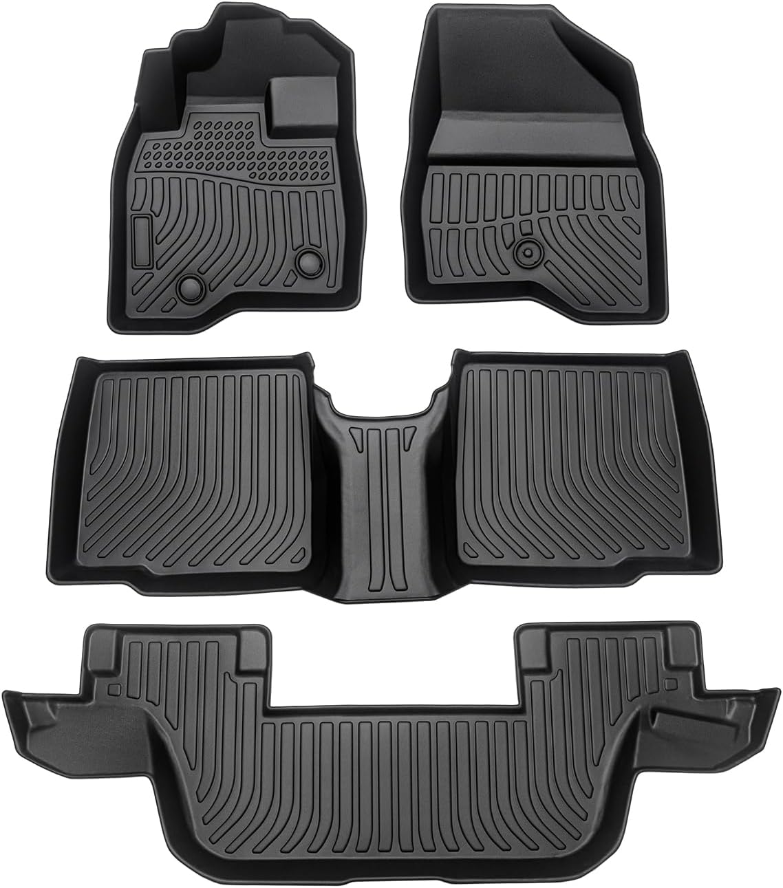 Custom Fit All Weather Floor Mats for 2015-2019 Ford Explorer