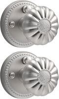 Brushed Nickel Door Knobs Interior Privacy - Satin Nickel 2 Pack