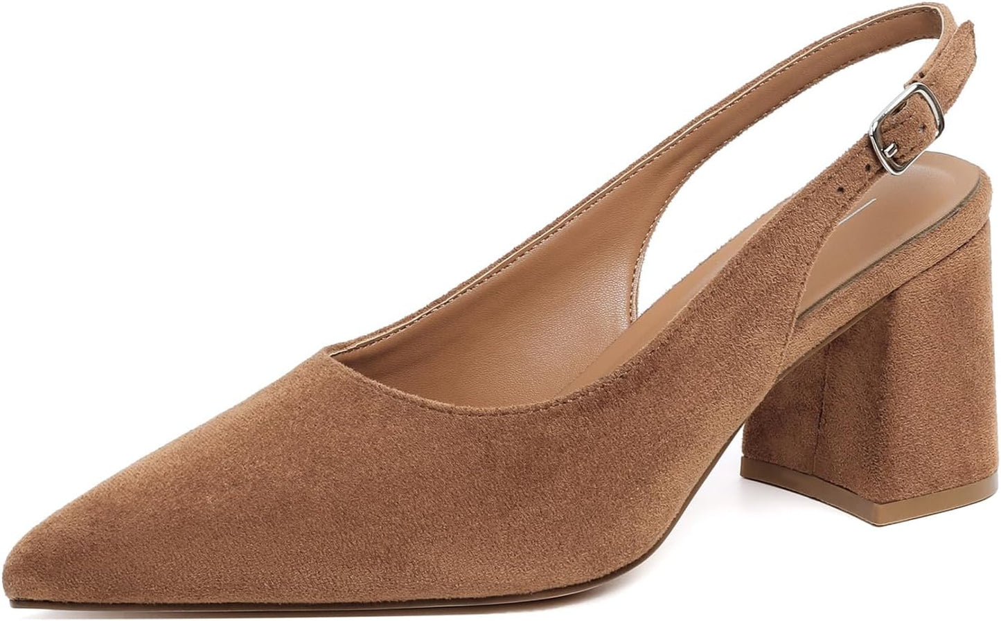 Mostrin Block Slingback Heels for Women - Chic Office Pumps