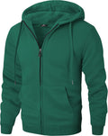 Men's Heavyweight Sherpa Lined Zip Up Hoodie - Warm Winter