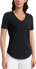 CRZ YOGA Soft Pima Cotton V-Neck Tee Review