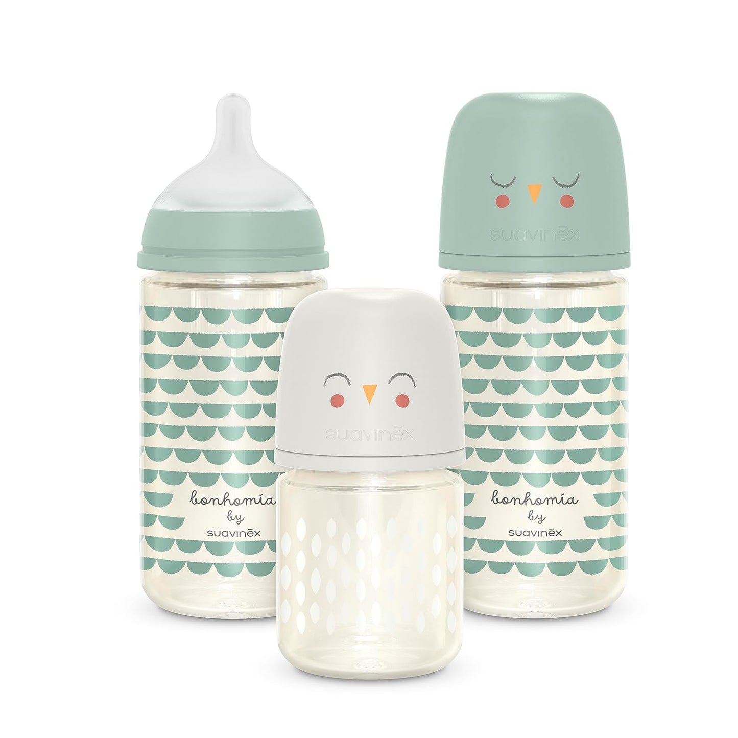 Suavinex Bonhomia Glass Baby Bottle with Anti Colic Nipple