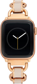 Anne Klein Rose Gold Fashion Chain Bracelet for Apple Watch